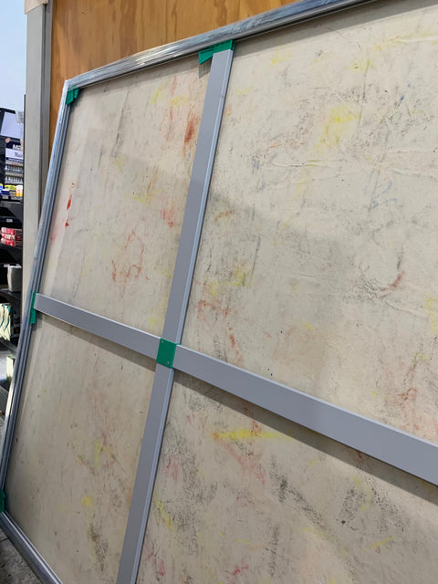 2 x 2m Artwork Stretching on our 32mm Aluminium Stretchers