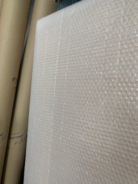 Bubble Wrapped Artwork Stretching for ze Archibald