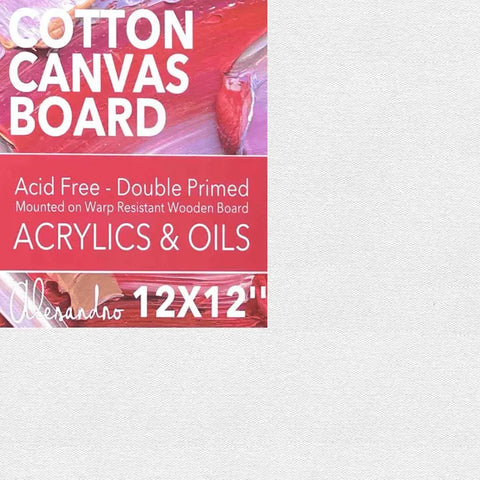 Artist Cotton Canvas Boards 4mm Depth